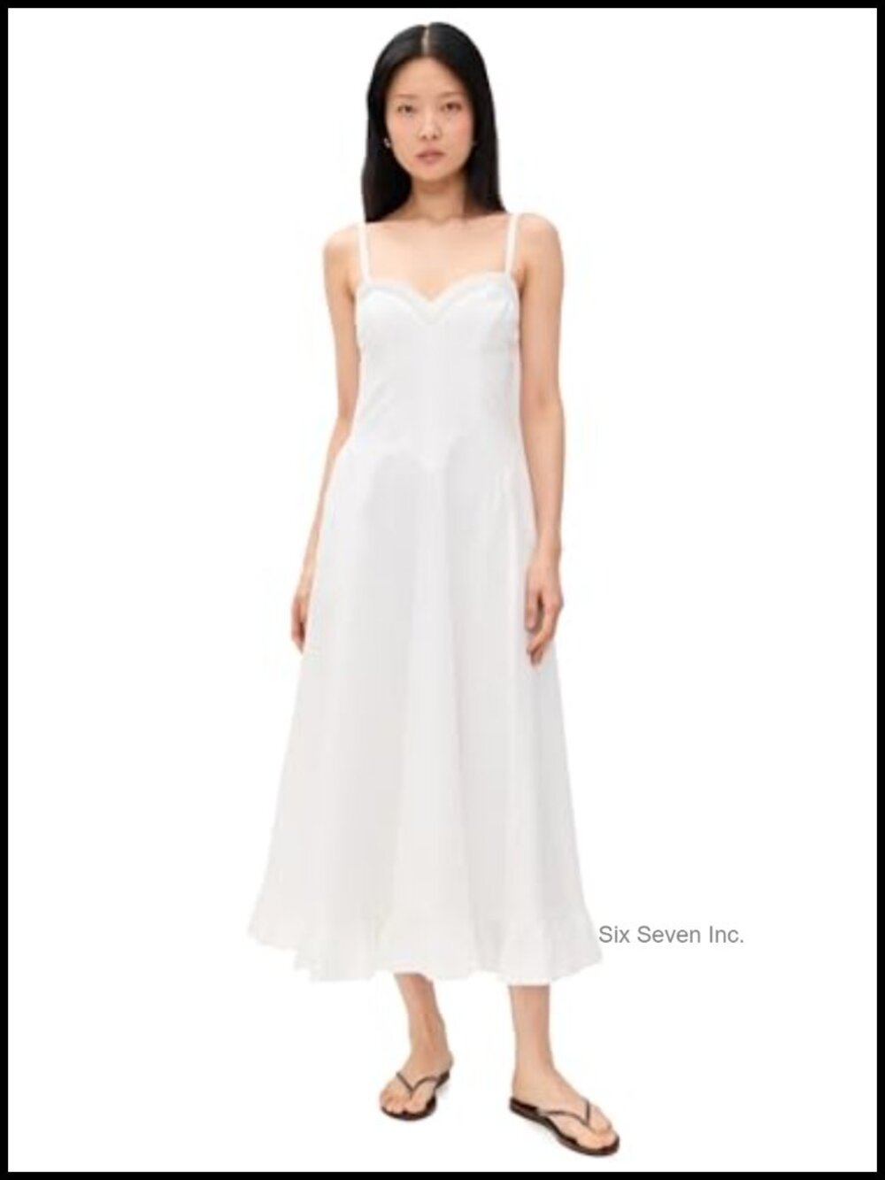 Free People Another Season Midi Dress Ruffled Smocked Back A-Line Casual